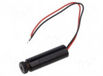 Module: laser | 0.4mW | red | dot | 635nm | 23.6&divide;24.4VDC | 2&divide;15mA