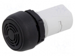 Signaller: sound | 22mm | &Oslash;22.5mm | IP40 | black | 185&divide;265VDC