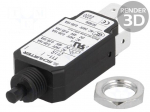 Circuit breaker | Urated: 240VAC | 48VDC | 8A | SPST | Poles: 1 | screw
