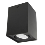 LED valgustus // Valgustid uutest tarnetest // Tuba / oprawa natynkowa Maclean, punktowa, halogenowa, kwadratowa, aluminiowa, GU10, 80x80x115mm, kolor czarny, MCE426 B