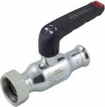 Steel ball valve with half union and gasket 15x&frac34;"