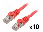 Patch cord | F/UTP | Cat: 6 | RJ45 plug,both sides | stranded | CCA