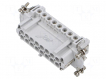 Connector: HDC | contact insert | female | JNE | PIN: 16 | 16A | 600V