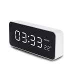 Audio- ja HiFi-s&uuml;steemid // Radio Clock // Zegar z alarmem i funkcją termometru, GreenBlue, biała obudowa, GB397