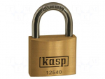 Padlock | shackle | brass | Protection: low (level 5) | A: 40mm | B: 22mm