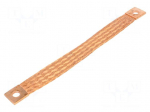 Braids | earthing tape | W: 20mm | 25mm2 | &Oslash;1: 9mm | &Oslash;2: 9mm | 135A | L: 200mm
