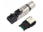Connector: RJ45 | plug | PIN: 4 | Cat: 5 | shielded | 8p4c | 5.5&divide;10mm | IDC