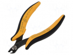 Pliers | cutting,miniature,curved | 131mm | with small chamfer