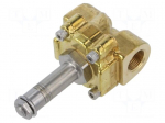 Electromagnetic valve | G 3/8" | brass | FKM | Valve: 2/2 NC | 24VDC