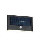 Trio Ramos hybrid solar LED sienas lampa matt black rechargeable motion+dusk sensor 4000K  R24746232 4017807622577