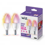 WiZ Connected 40W C37 E14 gudrā LED spuldze  2200-6500K RGB 2PF/6 929002448842 8719514551275