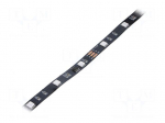 Programmable LED tape | RGB | 5050 | LED/m: 30 | 10mm | black PCB | IP20