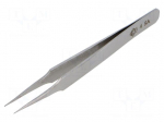 Tweezers | 110mm | Blades: narrowed | Blade tip shape: sharp