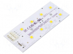 LED strip | W: 49.5mm | L: 121.4mm | No.of diodes: 8 | CRImin: 70 | 4000K