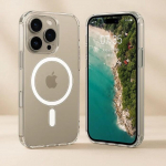 Silicone case Riff MagSafe for Apple iPhone 16 Pro &mdash; transparent