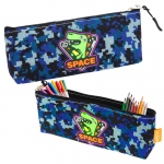 Pliiatsid // Tavalised pliiatsid // Pi&oacute;rnik Przybornik Kosmiczny Dinozaur Piksele Niebieski 20x8cm