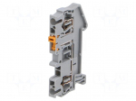 Splice terminal: rail | ST | spring clamp | grey | 31A | polyamide | TS35