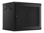 Servers Lanberg  Rack cabinet 19" wall-mount 9U/600x450 with perforated door (flat pack), black |