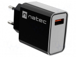Power supply: switching | plug-in | 5&divide;12VDC | 3A | 18W | 83x43x27mm