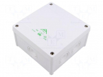 Enclosure: junction box | X: 127mm | Y: 127mm | Z: 70mm | IP66 | white