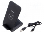 Inductance charger | black | Qi | 5VDC,9VDC | 15W
