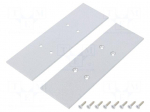 Cap for LED profiles | silver | steel | Application: VARIO30