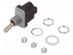 Switch: toggle | Pos: 2 | SPST | (ON)-OFF | 6A/230VAC | 15A/28VDC | IP67