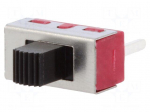 Switch: slide | Pos: 3 | SP3T | 6A/120VAC | 6A/28VDC | ON-OFF-ON
