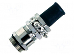 Cable gland | PG16 | IP65 | brass | metallic | Resistance to: UV rays