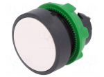 Switch: push-button | Stabl.pos: 1 | 22mm | white | Illumin: none | IP66