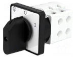 Switch: cam switch | Stabl.pos: 2 | 16A | 0-1 | Poles: 3 | 4kW