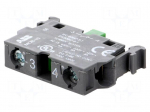 Contact block | 22mm | front fixing | Contacts: NO