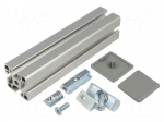 Adjustable caster end stop set