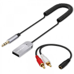 Juhtmevaba audio vastuv&otilde;tjaadapter HiFi koju ja autosse | Bluetooth 6.0 | 2 x RCA | 1 x AUX 3.5mm |