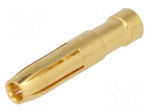 Contact | female | Han E&reg; | copper alloy | gold-plated | 4mm2 | crimped