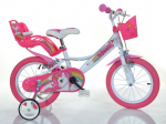 Dino Bikes 144R-UN bicycle City bike 35.6 cm (14") Steel Pink, White