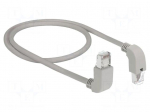 Patch cord | S/FTP | Cat 6 | Cu | 0.5m | LSZH | grey | 26AWG | halogen free