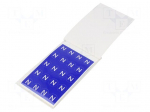 Safety sign | self-adhesive folie,vinyl | blue | 16mm | Marking: N