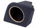 Car loudspeaker enclosure | MDF | black melange | 200mm | Subaru