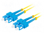 Fiber patch cord | SC/UPC,both sides | 10m | 9/125um | LSZH | blue