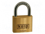 Padlock | shackle | brass | Protection: low (level 2) | A: 20mm | B: 12mm