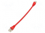 Patch cord | F/UTP | Cat 5 | RJ45 plug,both sides | stranded | Cu | 1m