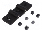 Hinge | Width: 109mm | technopolymer (PA) | black | H: 36mm