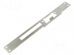 Frontal plate | right | W: 24mm | for electromagnetic lock | L: 250mm