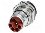 Connector: M23 | socket | PIN: 13 | crimped | straight | IP67 | SH