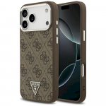 Case Guess 4G Triangle Logo MagSafe for iPhone 17 Pro Max / brown