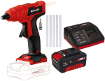 Einhell cordless hot glue gun TE-CG 18 Li - Solo, 18V (red/black, without battery and charger)