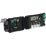 Wera Tool-Check Modular Set 1, with 3 tool modules, bit set black/green, 50 pieces, including 1/4" bit ratchet, L-key