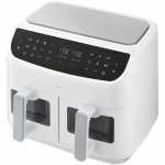 Medion double hot air fryer Life P20 MD11760 XXL (white, 2,600 watts, 2 baskets 4.35 liters each)
