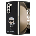 Karl Lagerfeld KLHCZFD5SNIKBCK Silicone Ikonik Hardcase for Z Fold5 / black